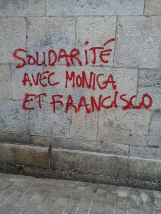 Solidariedade com Mónica e Francisco